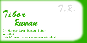 tibor ruman business card